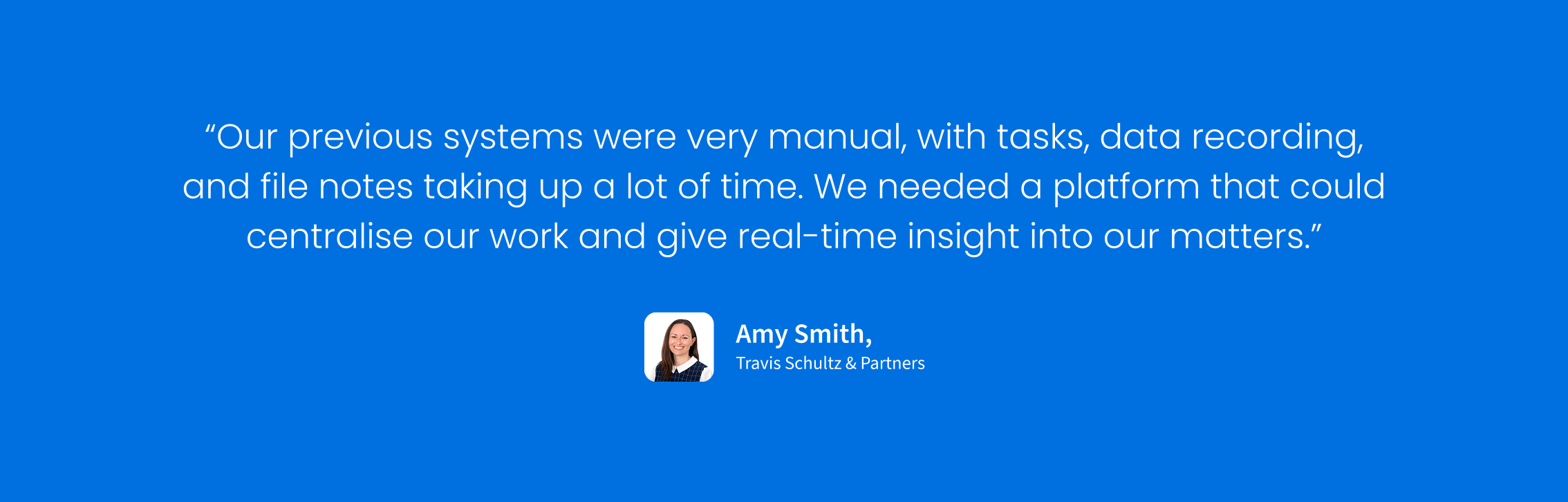 Clio customer Amy Smith, Travis Schultz & Partners