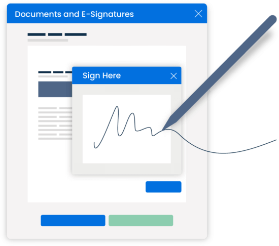 Simplified UI Document Automation Electronic Signatures Documents and ESignatures