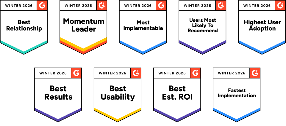 G2 summer 2025 Clio awards categories