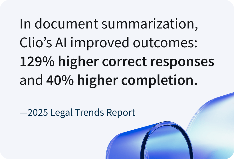 Legal Trends Report 2025 129% higher correct responses and 40% higher completion