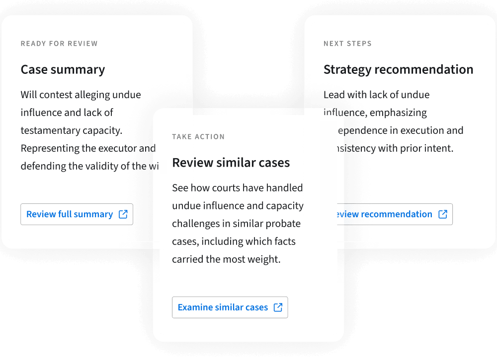 Simplified Product UI Clio Work Clio Work Standalone Build a strategy you can stand behind final