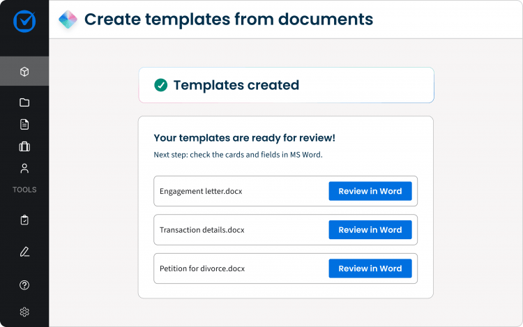 screenshot of drafting in Clio Draft
