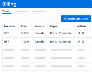 Canada Clio Manage Multi Tax Rate Simple