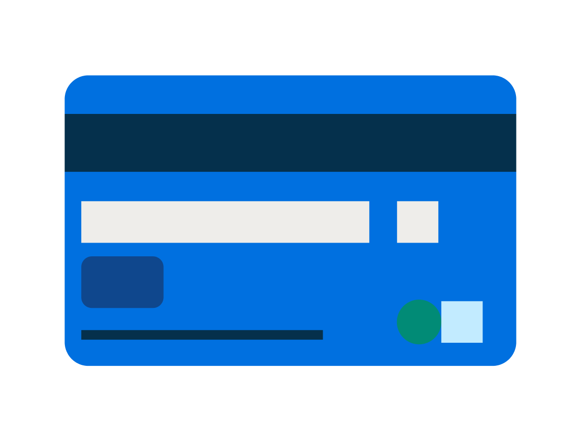Icon of a credit card.