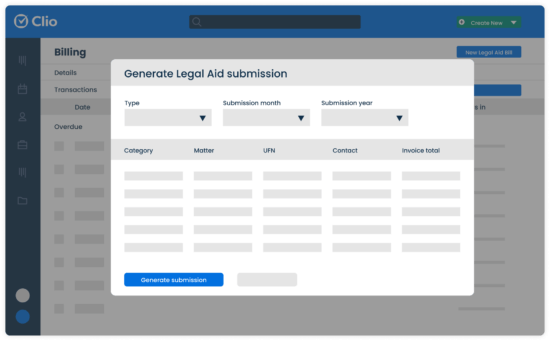 Legal Aid UK Billing Submission