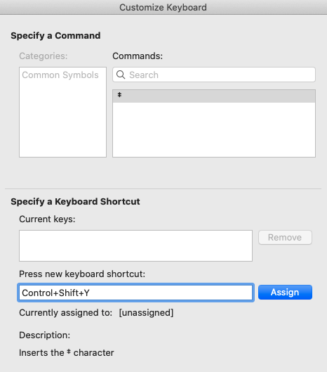 Graphic of how to make your own keyboard shortcuts