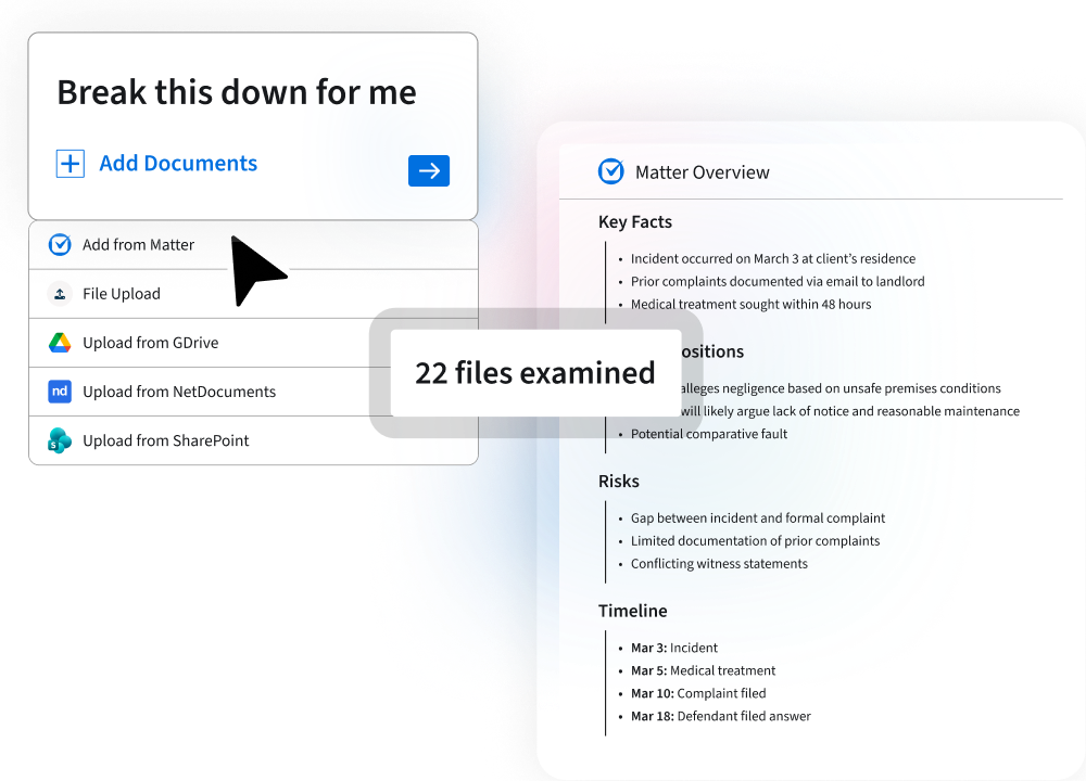 Clio Work Clio Work Standalone Get a complete structured view of your matter in seconds