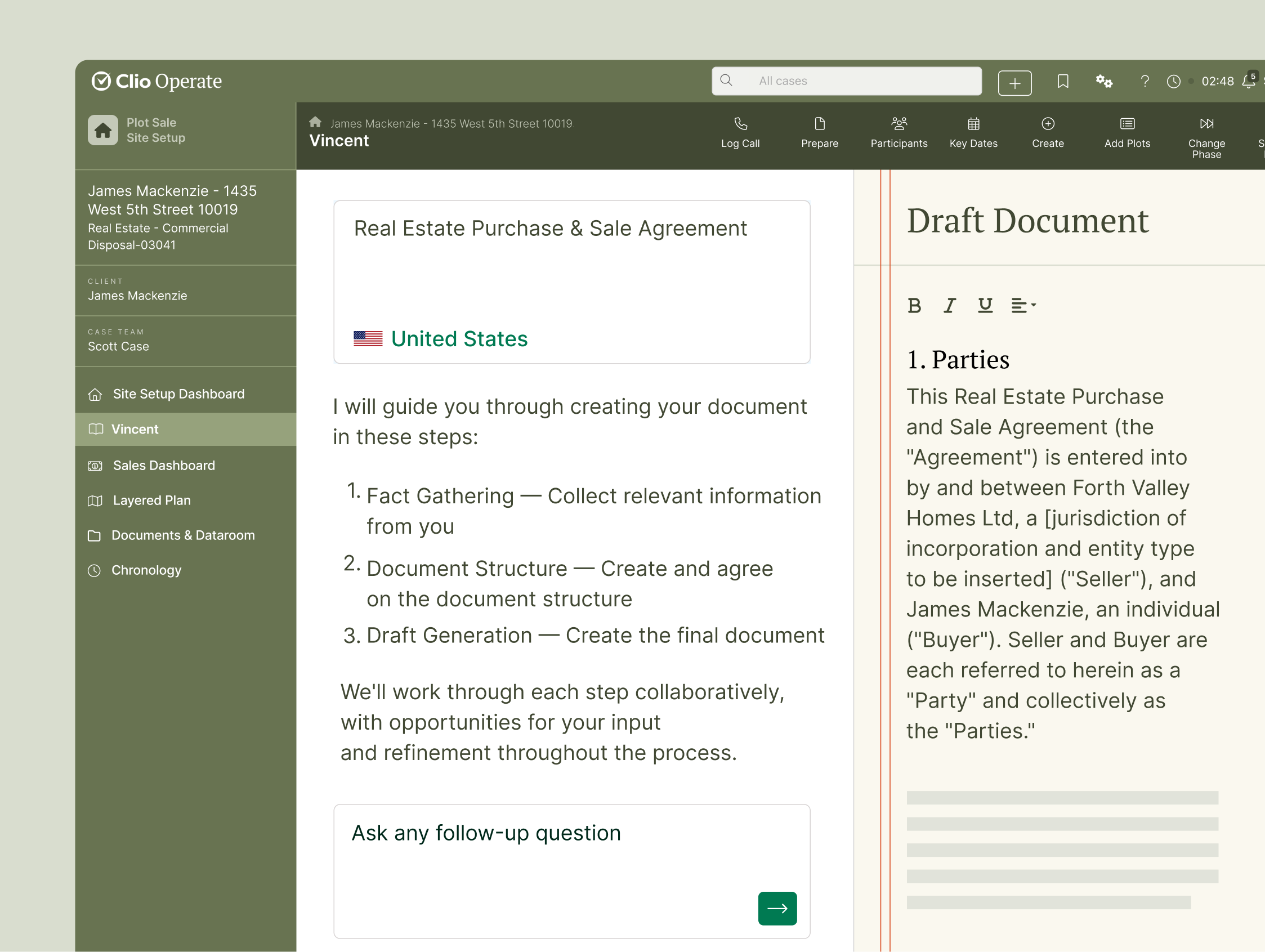 Clio Operate - Vincent Draft Document
