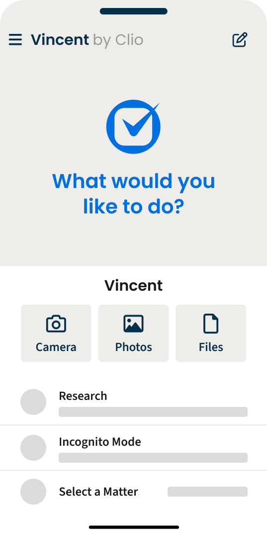 English Vincent Mobile App Simplified UI