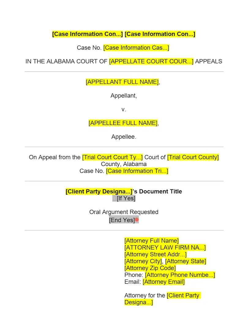 Appellate Cover