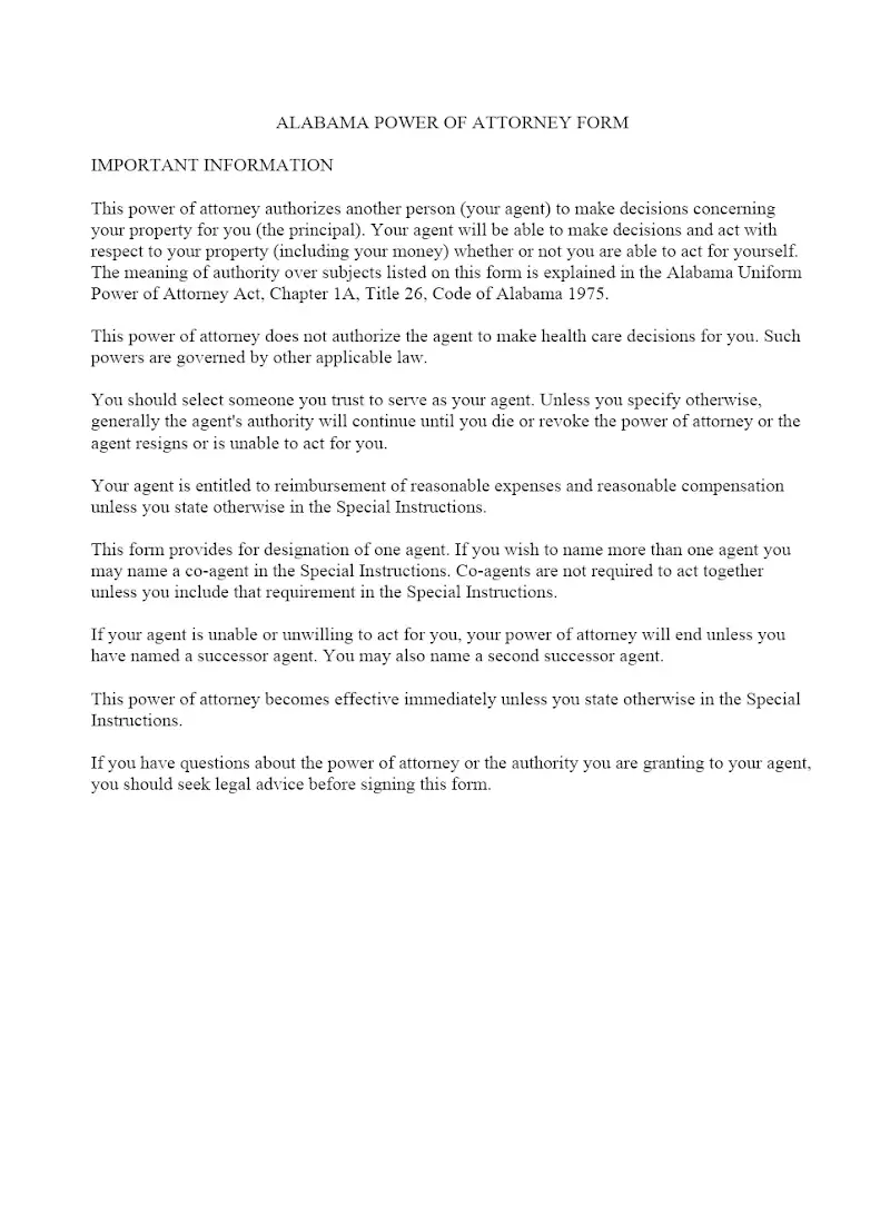 Statutory Power of Attorney