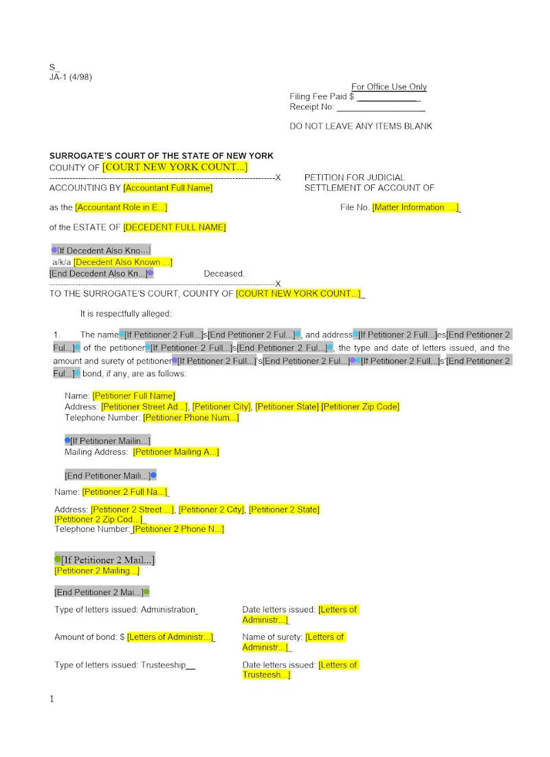 Non-Trust Accounting Forms