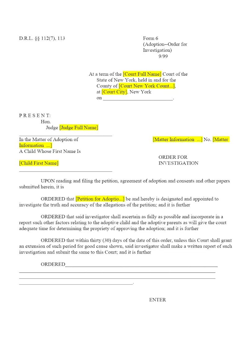 Order of Investigation (6)