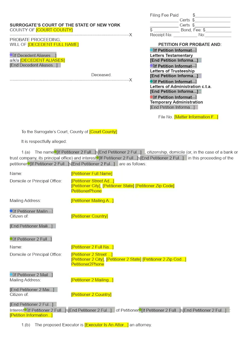 Petition for Probate