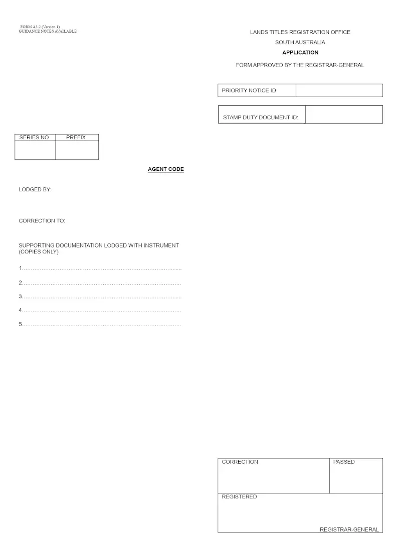 Application (Form A3.2)
