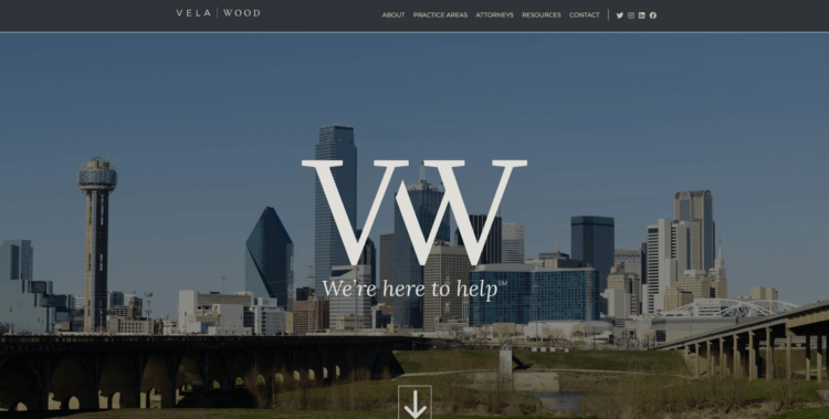 Vela Wood home page