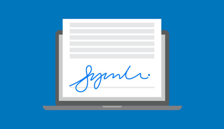 e-signature graphic