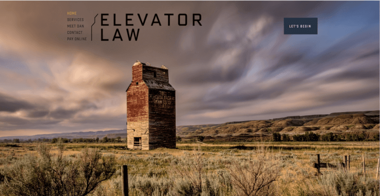 Elevator Law firm website