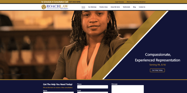 Roach Law Website