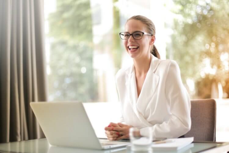 Image of lawyer with laptop at desk