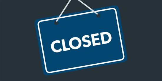 image of a "closed" sign for a law firm
