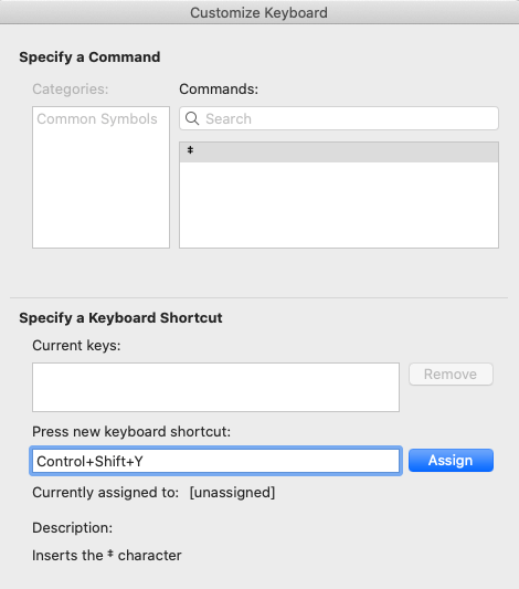 Graphic of how to make your own keyboard shortcuts