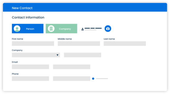 Clio Manage Grow Simplified UI Contact Management New Contact