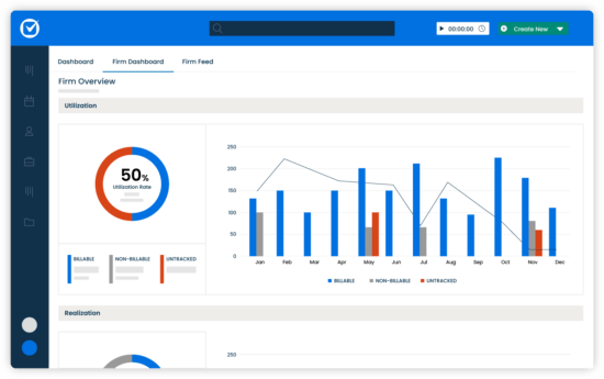Clio Manage Simplified UI Law Firm Insights Firm Dashboard