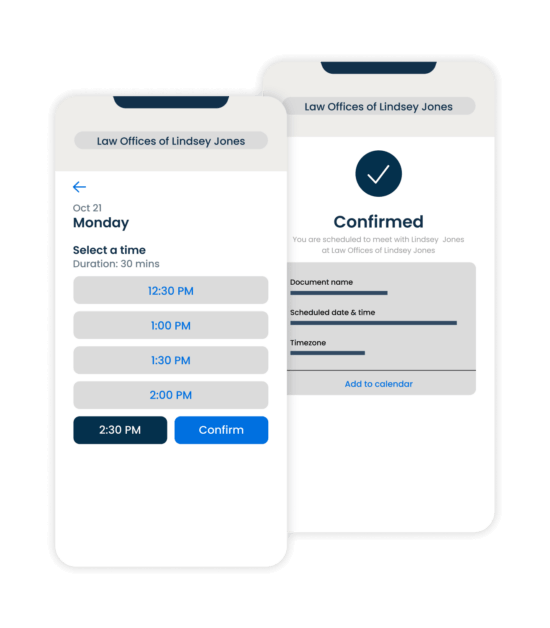 Clio Grow Simplified UI Appointment Booking Scheduler