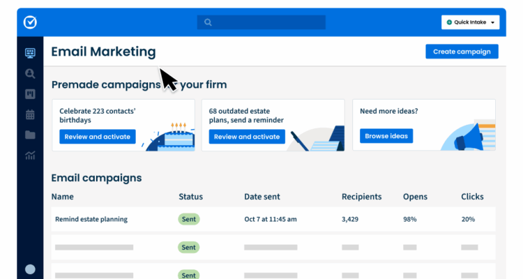 Email marketing software for lawyers
