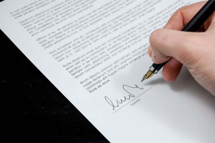 signing a lawyer debt collection letter