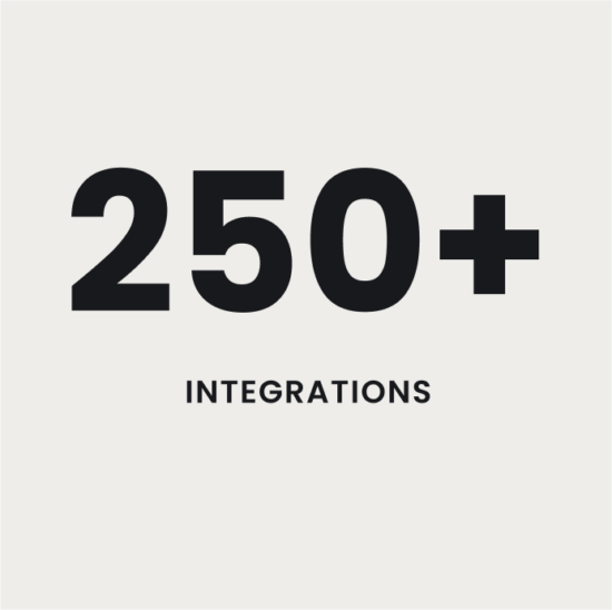 250+ Integrations