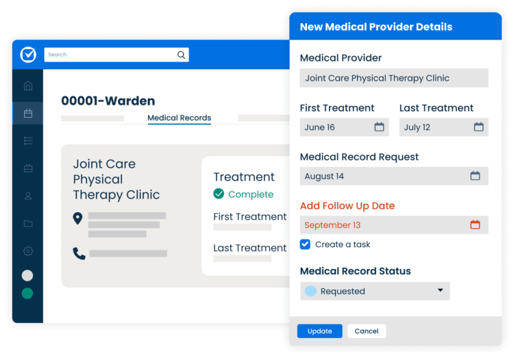 Clio's Personal injury case management software | Medical Provider Details