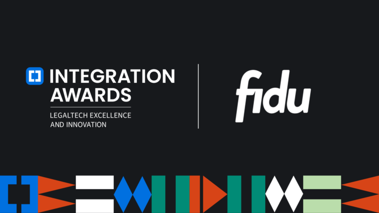 Graphic reading "Integration Awards: Legaltech Excellence and Innovation | Fidu