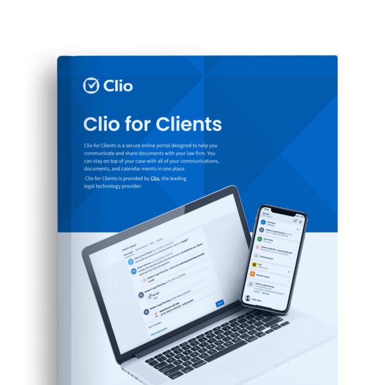 Clio for Clients Guide For Law Firm Clients