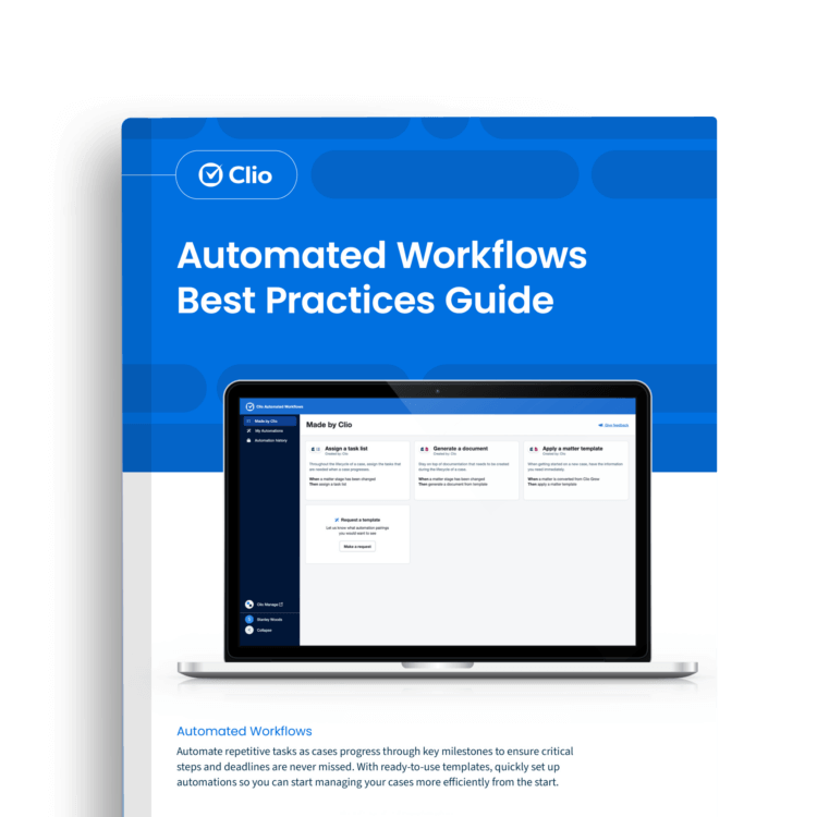 Clio Automated Workflows Best Practice Gudie