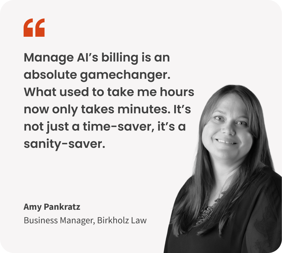 Clio Manage NA Manage AI Amy Pankratz Testimonial Small