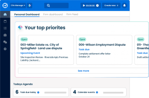Clio Manage NA Manage AI Prospect Stay ahead with AI-powered recommendations