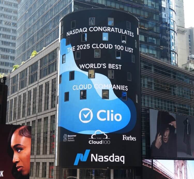 Clio was named to the 2025 Cloud 100 list of World's Best Cloud Companies