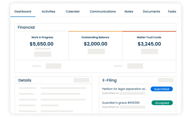 Total case organization