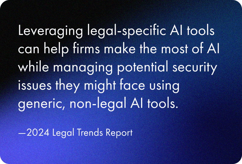 2024 LTR Leveraging legal-specific AI tools