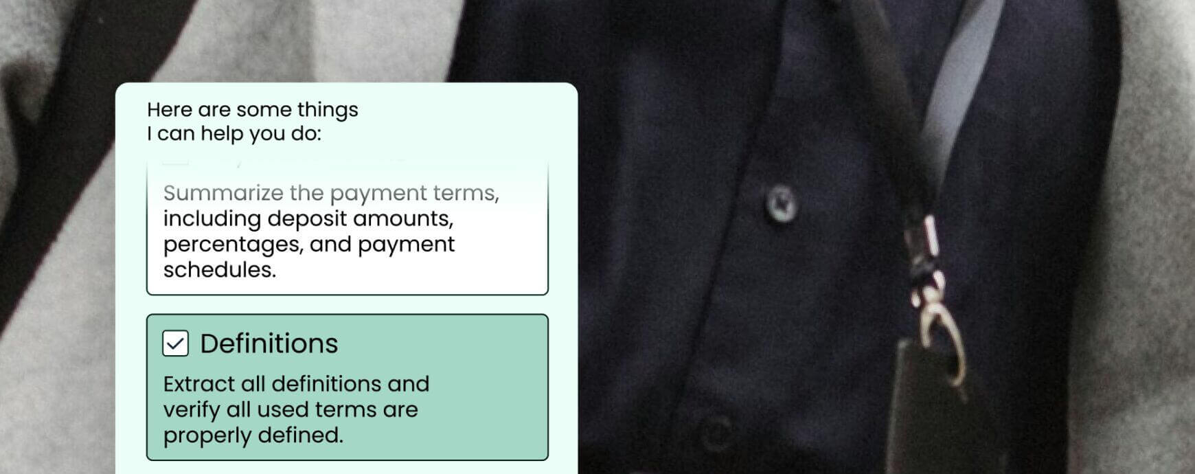 Simplified Client Communication - Vincent Sudio UI over abstract background