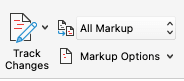 Tracked Changes button in Word