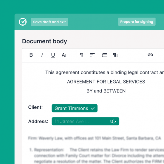 Clio Grow - Create and sign documents instantly